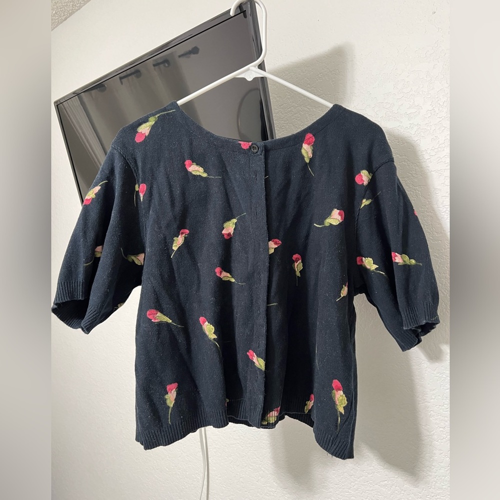 Vintage floral cardigan